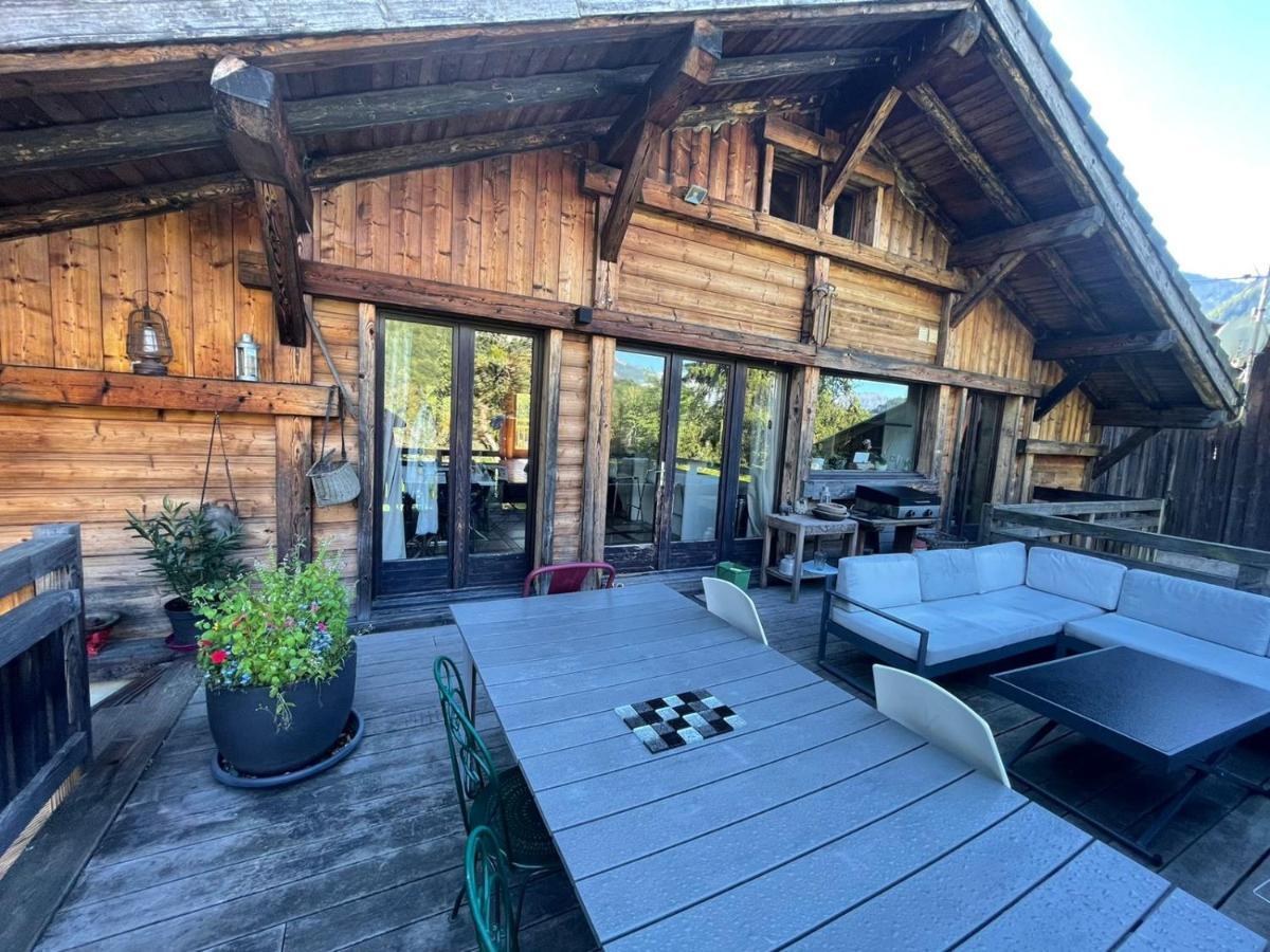 Magnifique chalet dans la vallée de Chamonix Servoz Esterno foto