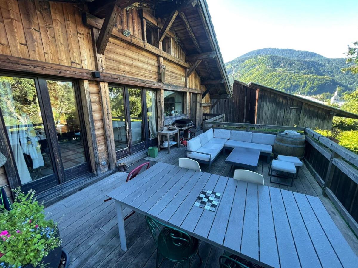 Magnifique chalet dans la vallée de Chamonix Servoz Esterno foto